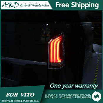 Coada de Lampa Pentru Masina-Benz VITO 2016-2019 V250 V260L stopuri Led proiectoare DRL Lumini de Zi de Funcționare Tuning Auto Accesorii