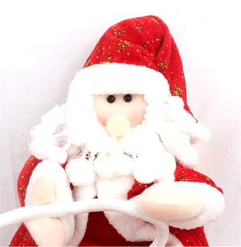 Coarda de alpinism Moș Crăciun, Decoratiuni de Craciun in aer liber Moș Crăciun Doll Pandantiv Decoratiuni de Anul Nou Drop Ornament fl28