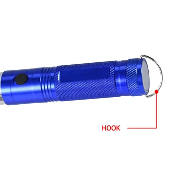 Coba led lanterna reglabil cob lumina de lucru utilizați 3*baterie AAA 4 moduri de lampa cu 2 2 comutator magnetic cârlig rezistent la apa