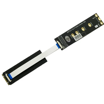 Coloană Cablu de Extensie de unitati solid state M. 2 Cheie B SATA SSD Adaptor Card PCI-E Coloană Flexibilă Extender Cablu pentru 2230 2242 2260 2280 2210 SSD