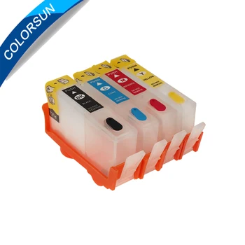 Colorsun 4buc refillable cartuș de Cerneală pentru HP 903 904 902 pentru OfficeJet 6950 6956 OfficeJet Pro 6960 6970 cu ARC chips-uri