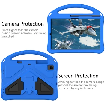 Compatibil cu Samsung Galaxy Tab A7 10.4(2020) Caz Copiii Bara de protecție Mâner Suport Antișoc EVA Caz pentru T500 T505 funda