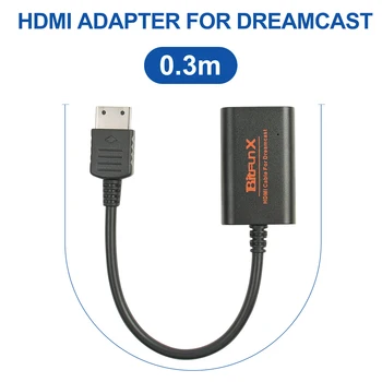 Complet Digital, HDMI Format Video Și Audio Adaptor Cablu Convertor Pentru Sega Dreamcast Console