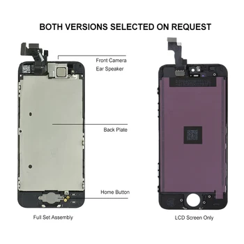 Complet Set Complet Ecran LCD Pentru iPhone 5 5C 5S SE Afișaj LCD Tactil Digitizer Înlocuirea Ansamblului Butonul Home+Front Camera