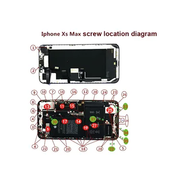 Complet Set de șuruburi pentru Telefon XS XSMAX XR X 6SP 6S 6P 6 Reparații bolt Kit Complet de Piese de schimb Șuruburi Repara Accesorii telefon