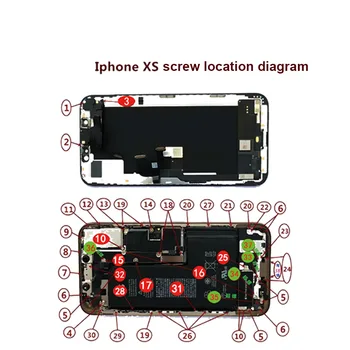 Complet Set de șuruburi pentru Telefon XS XSMAX XR X 6SP 6S 6P 6 Reparații bolt Kit Complet de Piese de schimb Șuruburi Repara Accesorii telefon