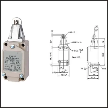 Comutator de călătorie limita comutator 15A 380V Electrice de Siguranță de închidere cu Cheie întrerupător Compact Precablat micro comutator WLD2