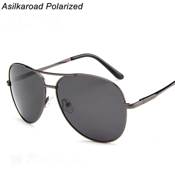 Conducătorii auto Ochelari de protecție Anti-Glare Polarizer ochelari de Soare Polarizat Ochelari de Conducere UV400 Aliaj de Cupru Oameni Noi Polaroid Ochelari Ovale