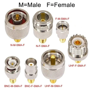Conectori SMA Kituri Standard SMA de sex Masculin de sex Feminin să UHF/BNC/F/F/N de sex Masculin la Feminin RF Coaxial Coaxial Adaptor Convertor