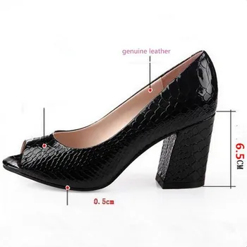 Confort Elegant Gură De Pește Pantofi Cu Toc Femei 2021 Plus Dimensiunea Femei Pantofi Sandale De Moda Tocuri Inalte Real Pantofi Din Piele Pompe