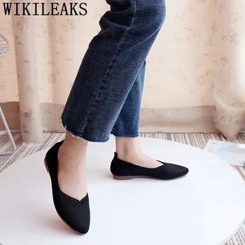 Confort Moda Doamnelor Pantofi Harajuku Pantofi De Designeri A Subliniat Toe Flats Pantofi Plat Pentru Femei 2020 Liane Încăltăminte Într-Femme Ayakkabi