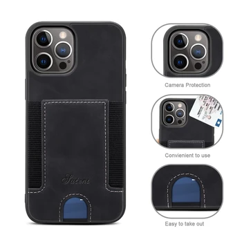 Confortabil Picătură din Piele Caz de Protecție pentru Iphone 12 Mini Pro Max Buzunar pentru Card de Portofel Geanta Capac de Protecție