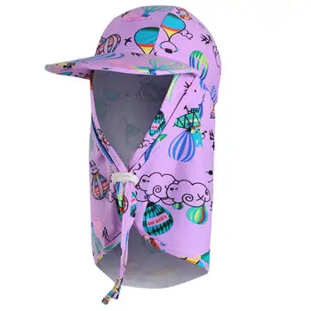 Connectyle Baieti Copii Drăguț Soare Pălărie de Protecție cu Gât Clape Fete iute Uscat Plaja Juca de Înot de Vară Pălărie