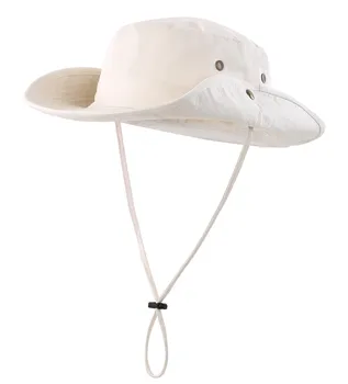 Connectyle bărbați Femei Boonie Palarie de Soare Margine Largă de Bumbac Respirabil Pălărie Safari cu Curea