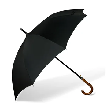 Consolida împotriva vântului și a ploii Umbrela Vânt Dovada Lemn Lung mâner de umbrelă umbrelă mare de AFACERI PLOAIE COMPLET AUTOMAT
