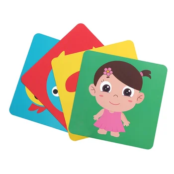 Contrast ridicat Stimulare Vizuală Jucării de Învățare pentru Copiii Montessori Copilul Stimulare Vizuală Jucărie Carte Alb-Negru Carduri Flash