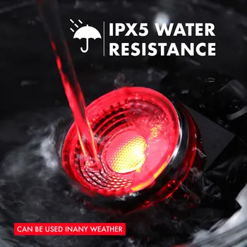 Control de la distanță Inteligent Biciclete Lumina cu Anti-Hoț de Alarmă USB Reîncărcabilă Bicicleta spate cu LED-uri Lampa de Ciclism de Securitate rezistent la apa IPX5