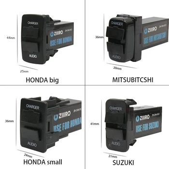 Control nedistructiv instala Masina de Interfață Conectați Adaptorul audio MP3 Incarcator USB 2.1 a Pentru Toyota, Honda, Mazda, Mitsubishi, Nissan, Suzuki