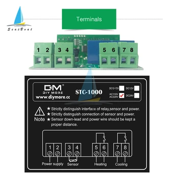 Controler de Temperatura digitale, Termostat Digital Termostat Incubatorul Releului LED 10A Incalzire Racire STC-1000 AC 110V 220V