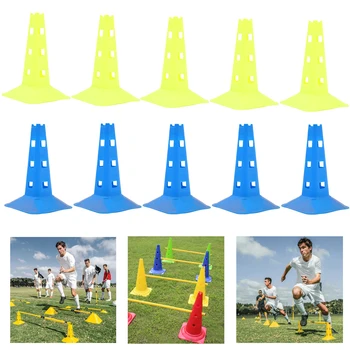 Conuri pentru Fotbal 32cm Fotbal de Formare Semn Vas Rezistent la Presiune Conuri Marker Discuri Marker Galeata PVC Sport Instrumente