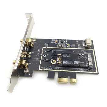 Conversie Card cu Duble Antene pentru BCM943224PCIEBT2 BCM94360CS2 pentru MAC placa de Retea PCI-E