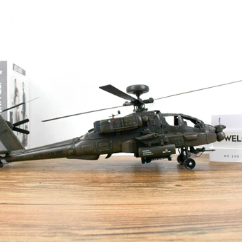 COOL!1976 American Apache gunship elicopter model1:24 locomotiva creative decor ornamente Decoratiuni birou