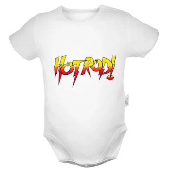 Cool Hot Rod Caracter Flacără jucător de baschet Design Nou-născut Băieți Fete Costume Salopeta de Imprimare pentru Sugari Body Haine