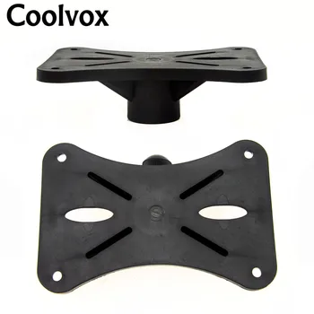 Coolvox 2 buc Plastic Universal Podea Speaker Stand Tava de Jos a Scaunului Sunet de Montare Gaură de Bază pe Scena pentru Tweetere Woofer