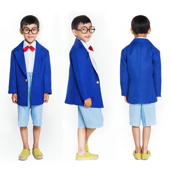 Copii Adulți Conan Edogawa Anime Detectiv Conan Caz Închis Edogawa Konan Cosplay Costum Uniforma Seturi