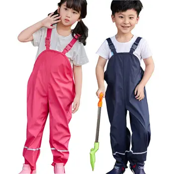 Copii Bretele Pantaloni Ploaie Salopete Impermeabile Copii Ploaie Pentru Copii Fete Baieti 2-10 Ani Salopeta Dwq572