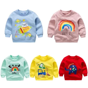Copii Băieți Fete Jachete De Toamnă De Primăvară De Desene Animate Bumbac Bluze Copii Cu Maneca Lunga Tricou Bluza Copii Haine
