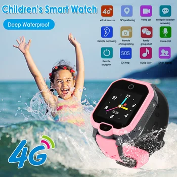 Copii Ceas Inteligent 4G Wifi Tracker GPS Smartwatch Copii 4g Ceas Telefon Apel Video Impermeabil Ceas Inteligent pentru Copilul Ceas Cadou 2019