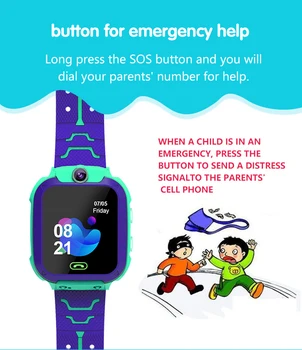 Copii Ceas Inteligent SOS de Telefon Q12 Ceas Smartwatch rezistent la apa Pentru Copii Cu Cartela Sim Foto IP67 Copii Cadouri Pentru IOS Android