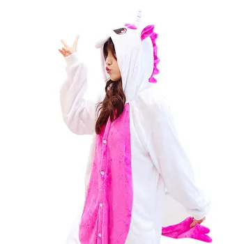 Copii de Copii de origine Animală Costum Cosplay Unicorn Roz Halloween Anime cu Gluga Onesie Costume Salopeta pentru Boy Fata de Unicornio Pijama
