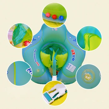 Copii De Înot Inel Gonflabile Copii Float Înot Accesorii Piscina Colac Dublu Pluta Copil Înota Antrenor Cercul De Siguranță Plutitoare