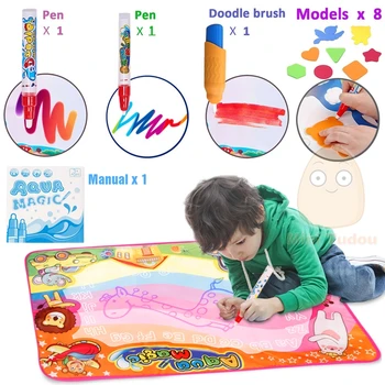 Copii Desen Jucarii Bord 86*57CM Apa Desen Mat Cu 2 BUC Magic Pen Copil de Colorat Jocuri de Pictură