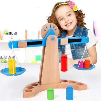 Copii Din Lemn Joc De Echilibru Scară Montessori Jucarii Pentru Copii De Învățământ Devreme Maneta Principiu Jucărie Fizica Pregătire Preșcolară De Jucărie