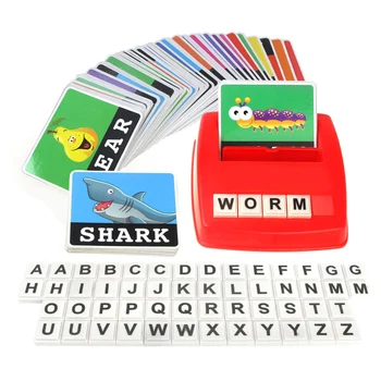 Copii, Divertisment de Învățare limba engleză Scrisoare de Vedere Carduri de Cuvinte Fonetica Jocuri Educative pentru 0-14 Vârstele Limba Jucarii pentru Copii