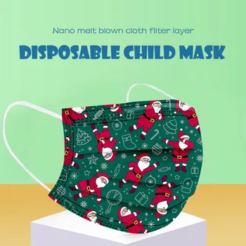 Copii Eșarfă Masca de Crăciun de Imprimare pentru Copii Mască de Unică folosință de Înaltă Calitate Masca 3Ply Cu suport Praf Gura Masca Mascarilla