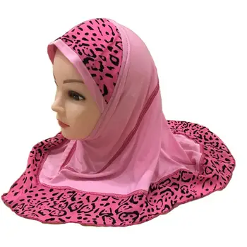 Copii Fete Musulmane Hijab Pălării Arabe Islamice De Rugăciune Eșarfă Capac Șaluri Amira Articole Pentru Acoperirea Capului Leopard Mozaic Văl Ramadan Turban Pălării