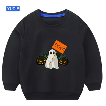 Copii Jachete fantoma de halloween pentru copii drăguț haine de băieți costum de Dovleac pentru copii Pulover de Bumbac Topuri de Desene animate de Animale 2 ani