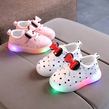 Copii Luminoase Pantofi Casual CONDUS Adidasi Cu Lumini Fata Formatori de Primăvară Băieți Moale Pantofi de Sport Copil Copil Copil Adidași