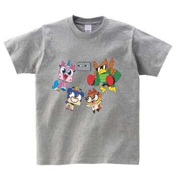 Copii Moda Cool tricou copii Amuzant tricou Unikitty Personalizate Imprimate T-Shirt băieți și fete Maneci Scurte tee 2-13 Ani N
