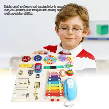 Copii Montessori Jucării De Predare Copilul Ocupat Bord Șireturile Deblocarea Educație Timpurie Activitatea Consiliului Abilitățile Jucarii Cadou De Crăciun