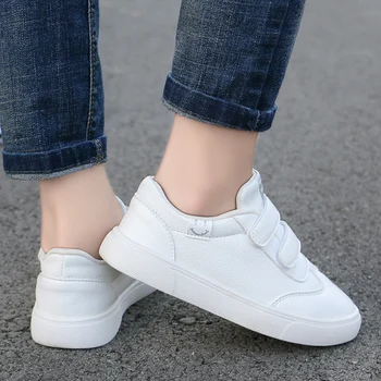 Copii pantofi albi băieți fete bord incaltaminte copii adidasi casual din piele formatori tv cu non-alunecare pantofi printesa copilul de odihnă pantofi