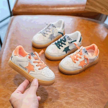 Copii Pantofi Casual Bord Copiii Nouă Primăvară De Toamnă Adidasi Sport Pentru Băieți Și Fete Pantofi De Agrement Copilul Moale De Vaca Musculare Unic Pantofi