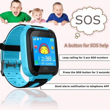 Copii pentru Copii Inteligent Ceas Telefon KG/GPS Cartela SIM Copilul SOS de Localizare a Ecranului aparatului Foto Multiple Proteccion ma Uit la Monitor часы