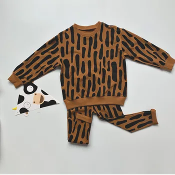 Copii Pulovere Design De Brand Nou Toamna Iarna Băieți Fete Pasăre Leopard De Imprimare Tricouri Copil De Moda Uza Haine