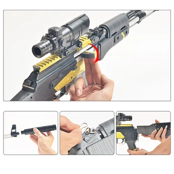 Copii Soft Bullet Pistol De Jucărie Ak 47 Apă Gloanțe Băieți Airsoft Arme Cu Aer Comprimat Pistol Glock Baiat Cadou De Fotografiere În Aer Liber Toy Gel Blaster Rifle