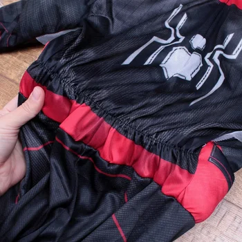 Copii Spider Copii Costum Spider-boy Cosplay Costum de Departe De Casă super-Erou Musculare Copii de Halloween rochie de până
